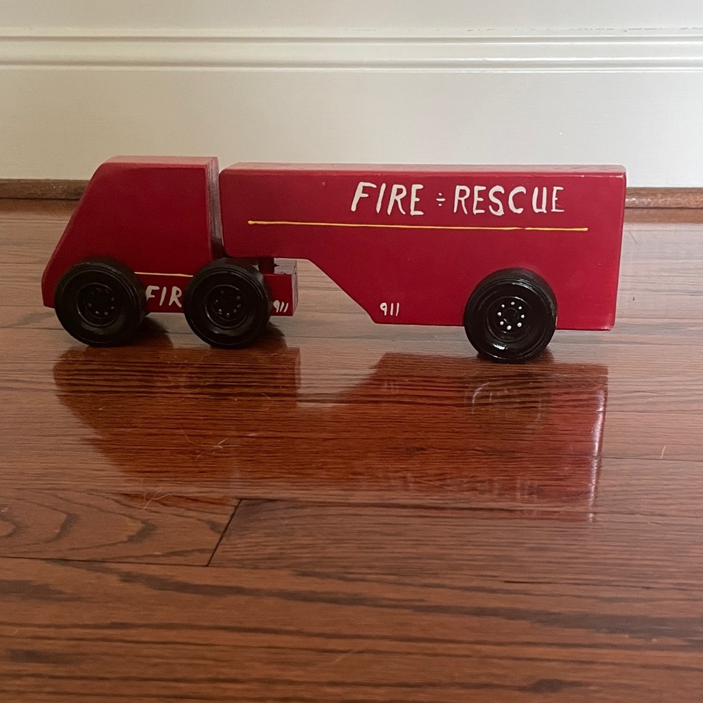 Red Fire Rescue Toy Truck